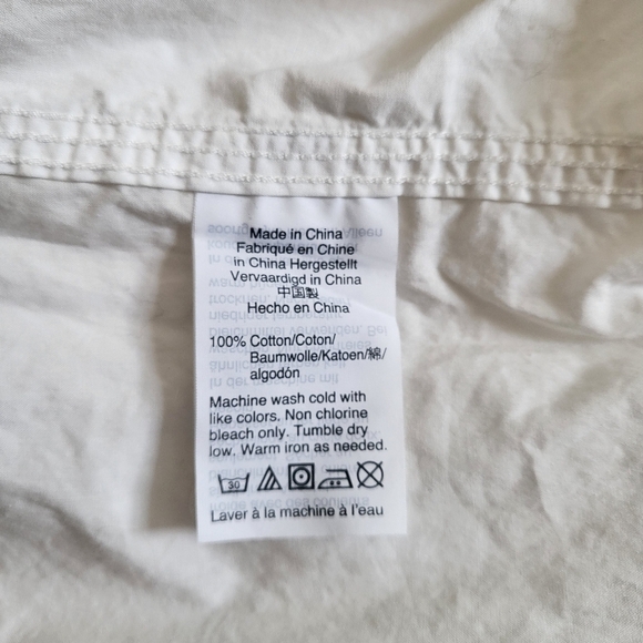 New With Tag J.Crew Tunic Poplin 100% Cotton White Style H8837 NWT Size Small - Picture 10 of 10